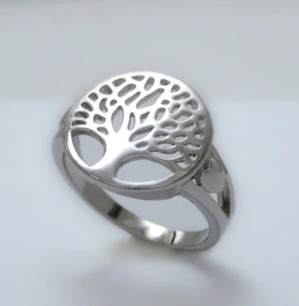 Tree of Life Platinum Ring