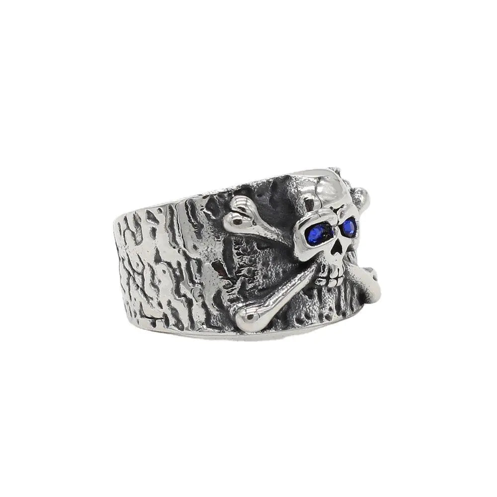 European Skull Titanium Steel Ring