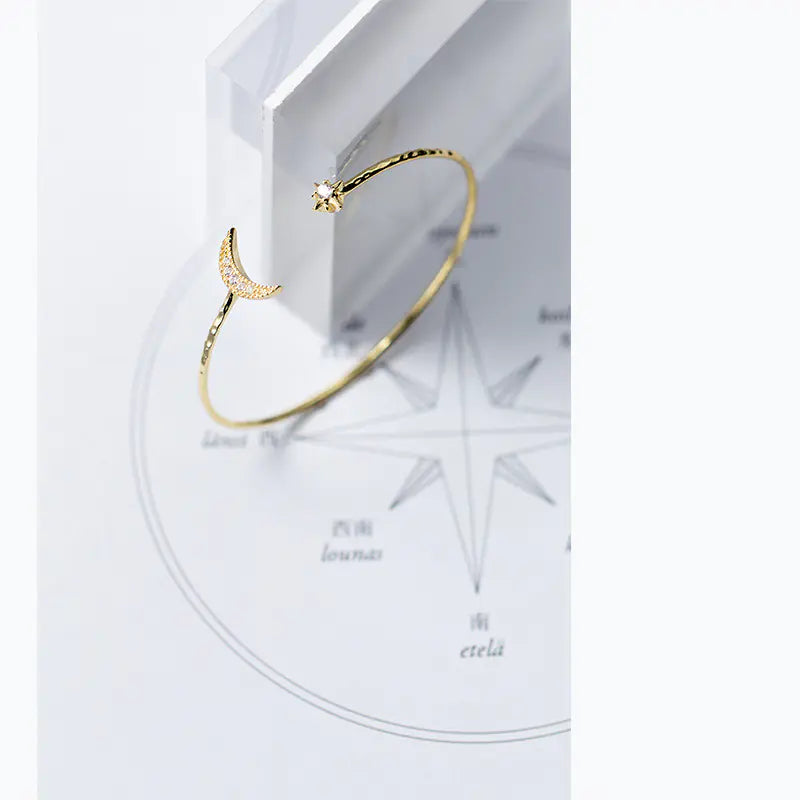 Moon and Star Bracelet