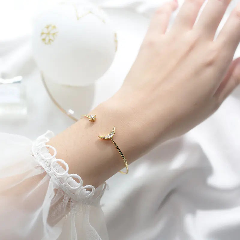 Moon and Star Bracelet