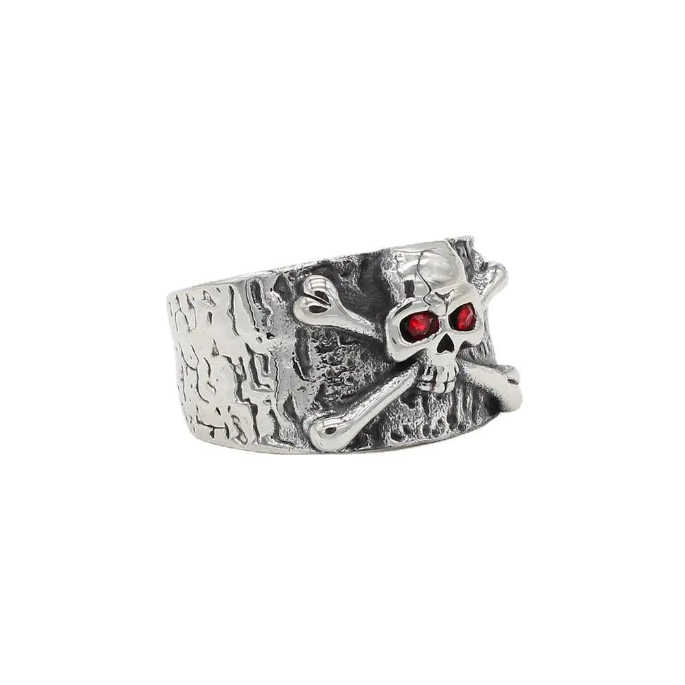 European Skull Titanium Steel Ring