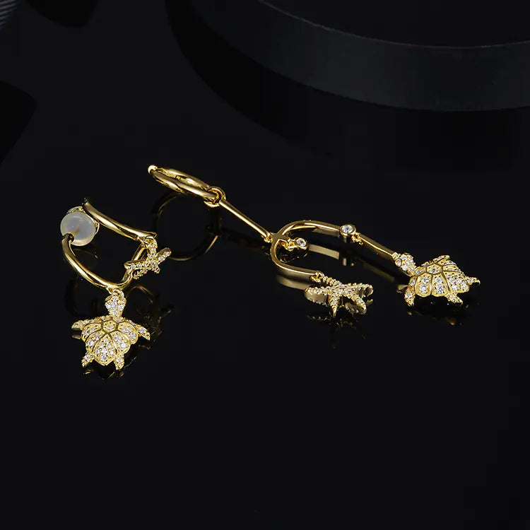 Starfish and Bee Earrings