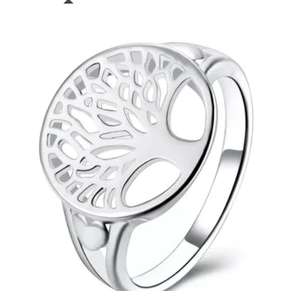 Tree of Life Platinum Ring