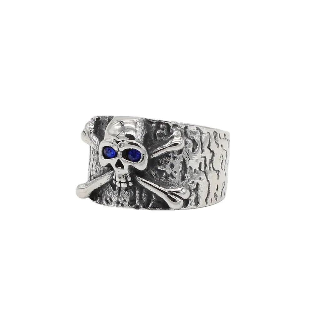 European Skull Titanium Steel Ring